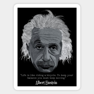 Albert Einstein Quote Bicycle Magnet